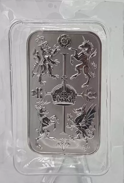 UK The Royal Celebration King Charles Coronation 1 oz Silver Bar Sealed