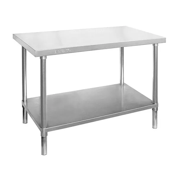 Prep Bench 900x700x900mm Undershelf & Full Stainless Commercial Kitchen Benches