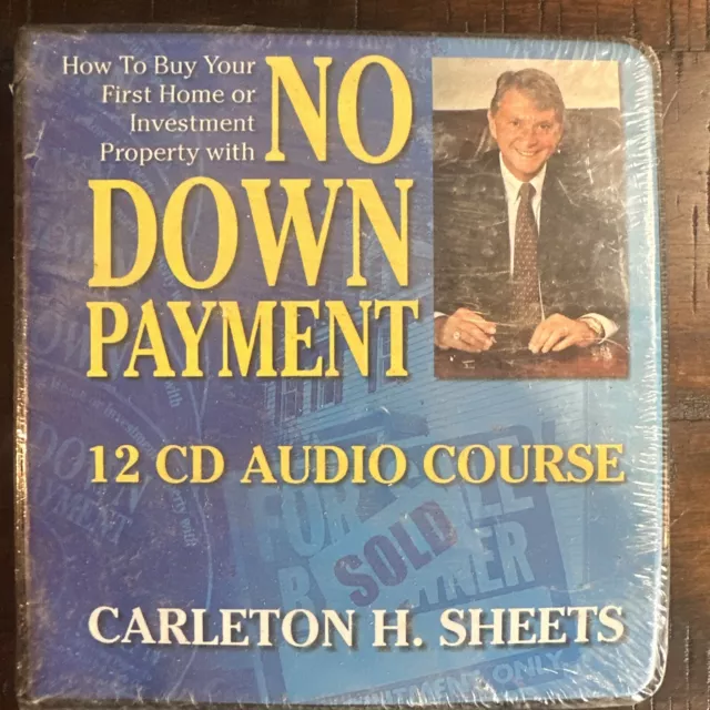 No Down Payment - Carlton Sheets 12 Cd Audio Course - Real Estate Buying Sealed