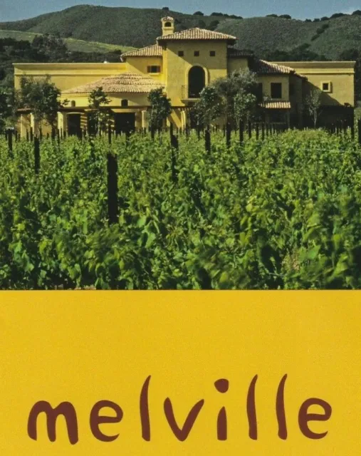 Melville Vineyards Winery Lompoc California Tri Fold Color Advertising Brochure
