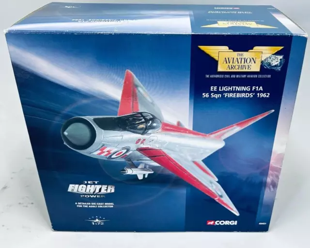 Corgi 49401 1:72 Scale EE Lightning F1A 56 Sqn, "Firebirds" 1962