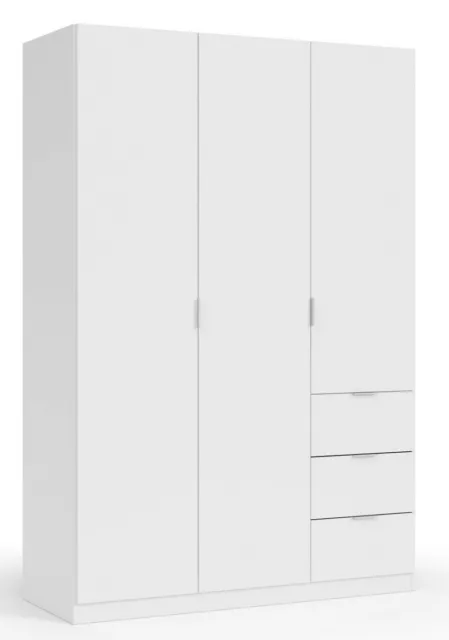 Armario ropero 3 puertas abatibles 2 cajones Huesa en roble natural 215  cm(alto)150 cm(anc