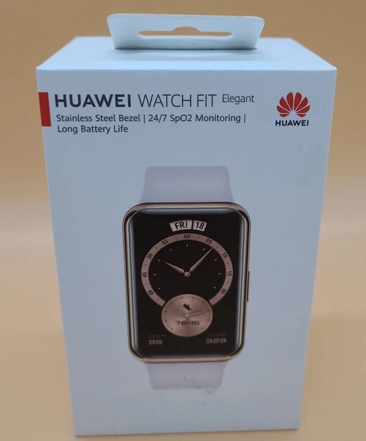 Huawei Watch Fit TIA-B29 Smartwatch Fitness Tracker  Silikonarmband Forsty Weiß