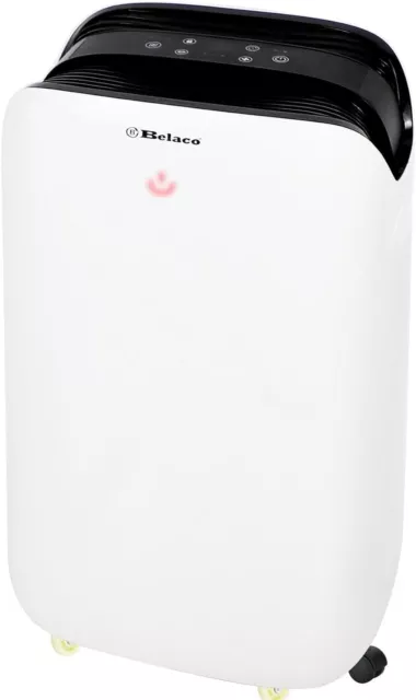 Belaco 18L/Day Dehumidifier, Portable Dehumidifier with Digital Humidity Display