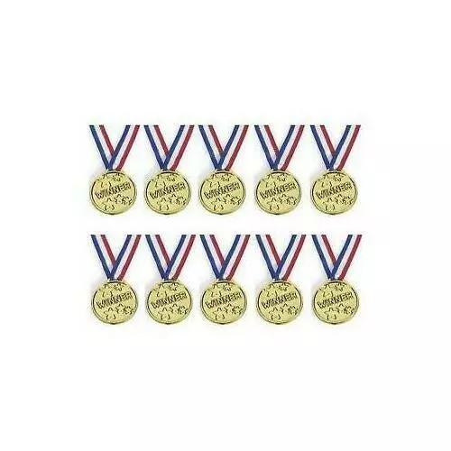 1 to 96 Kids Plastic Gold Medals Winners Sports Day Games Award Prize Party Toys