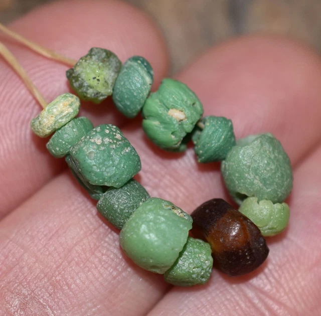 Rare Ancient Glass Excavated Dig Beads Afghanistan Trade Circa 1000 Years Old 2