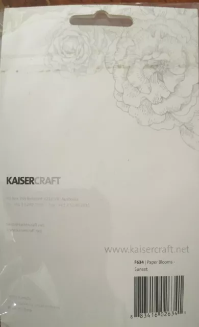 Kaisercraft Paper Blooms Flowers - “Sunset” 10 PackF634 2