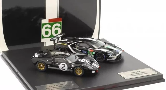 Lot De 2 Ford GT 1/43 – IXOMODELS – 24h Du Mans 2019 Et GT40 N°1 – Collection