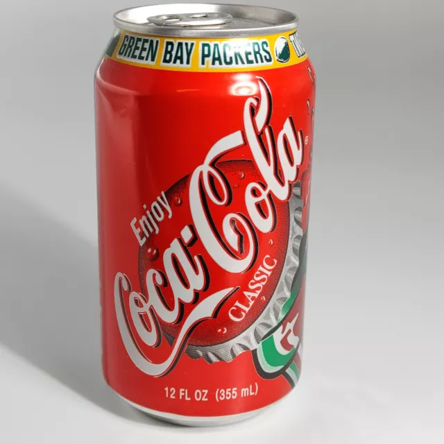 Green Bay Packers Coca-Cola Classic Red Original Formula Unopened Can 12 Oz