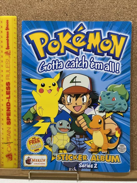 Unused! Perfect Poster! Pokemon Merlin Series 2 Sticker Album Topps Australia!!!