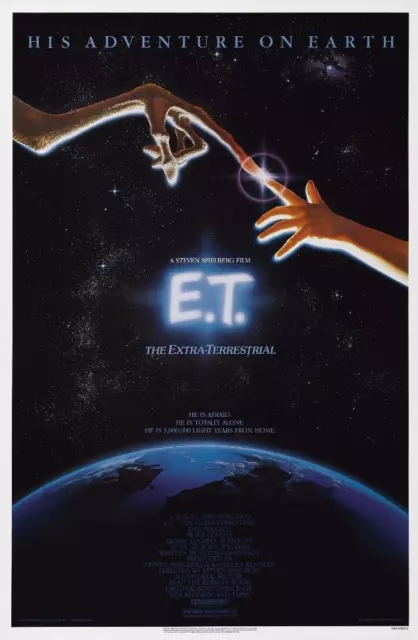 Et The Extra Terrestrial Vintage Movie Poster  Film A4 A3 Art Print Cinema