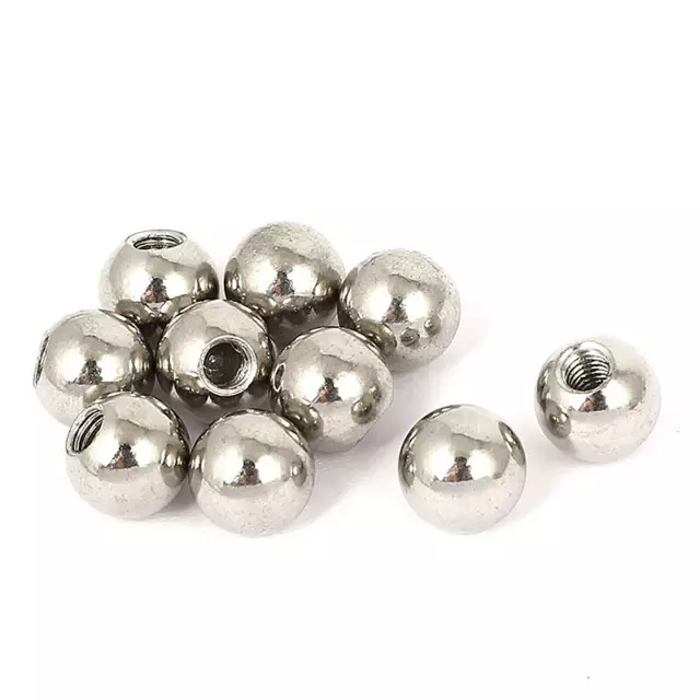 Thread Ball Bearing Round Balls Half-hole Stainless Steel M2,M2.5,M3 Dia 5-50MM