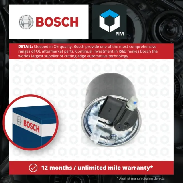 Fuel Filter fits MERCEDES ML350 W164, W166 3.0D 09 to 15 OM642.826 Genuine Bosch
