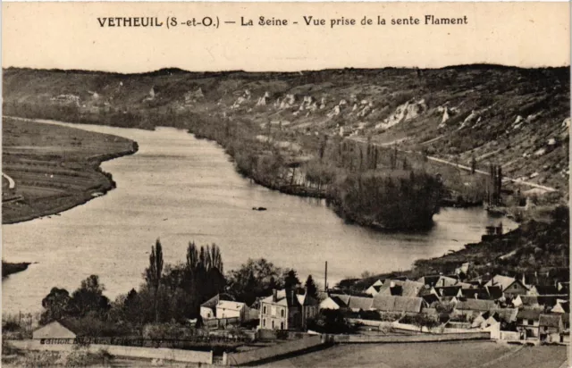 CPA VETHEUIL - La Seine - Vue prise de la sente Flament (380913)