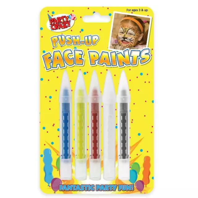 Face Paint Crayons Pens Push Up Colours Classic Makeup Fancy Dress Up Paints