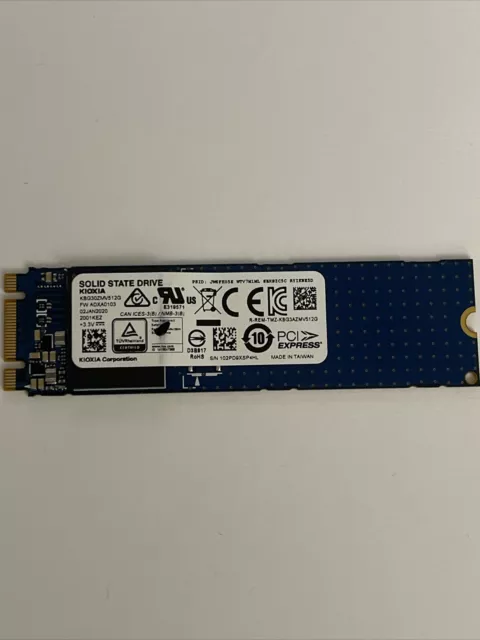 KIOXIA M.2 512GB SSD PCI EXPRESS KBG30ZMV512G Tested 45.99 PicClick