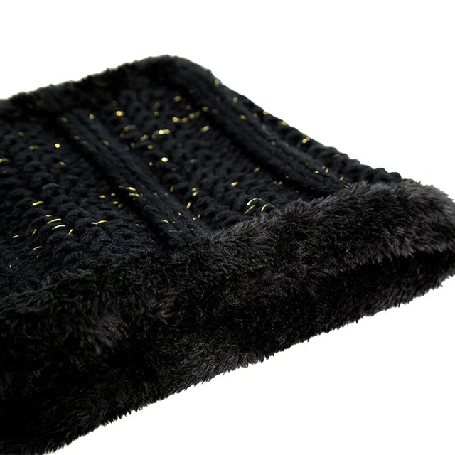 Set de Bufanda de Anillo y Gorro de Punto para Mujer ideal para Invierno 2019 3
