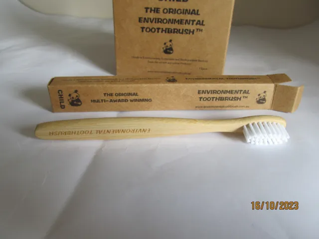The Environmental Bamboo Toothbrush  - Child Size -ECO FRIENDLY  X 2