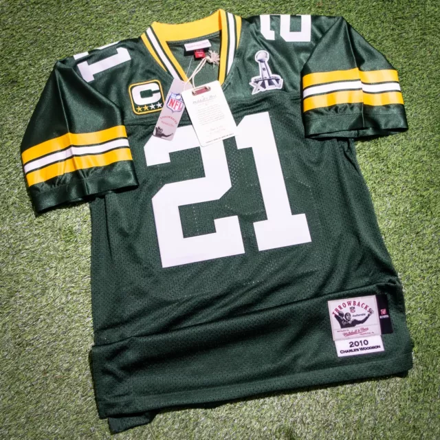 Mitchell & Ness Green Bay Packers NFL Authentic Stitched Jersey | Woodson