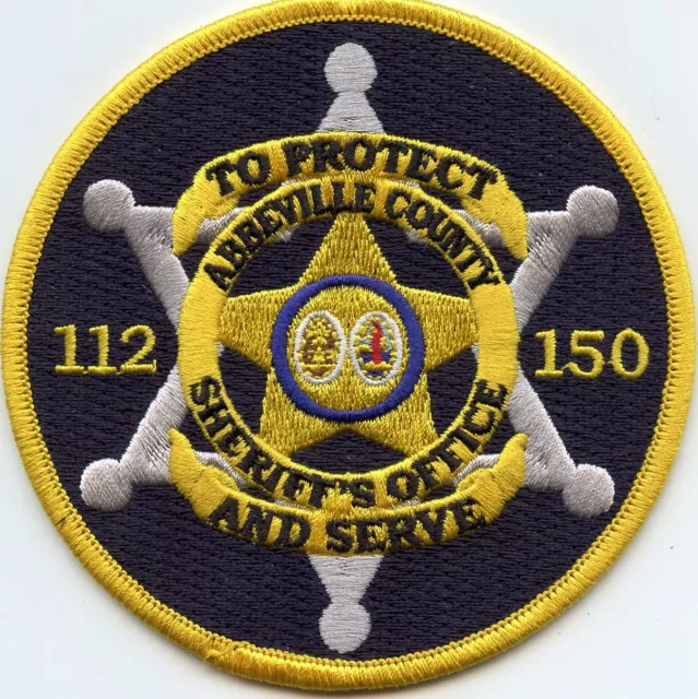 Abbeville County South Carolina Sc Sheriff Police Patch