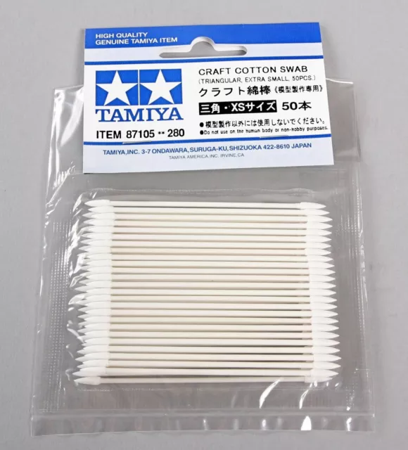 Tamiya Tools 87105 Triangular Type Craft Cotton Swab (Triangular,Extra Small)