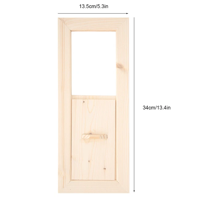 Grille D'aération En Cèdre Pour Sauna Et Hammam - 34,1 X 12,9 X 1,1 Cm - Espace Réglable, Installation Facile - Accessoire Ventilation Bois Naturel