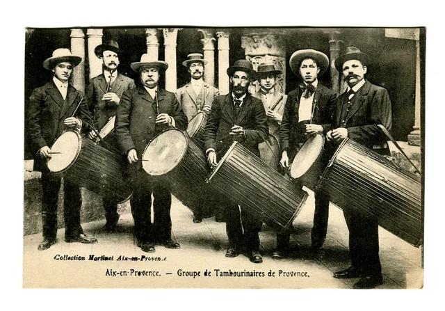 CPA 13 Bouche du Rhône Aix-en-Provence Groupe de Tambourinaires de Provence