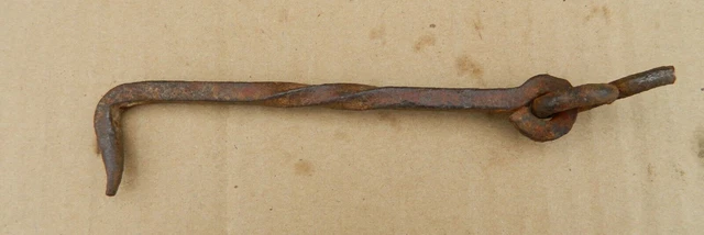 Nice Hand Forged 5.5" Twisted Iron Gate Latch/Hook*Barn*Shed*Door*Rustic Décor