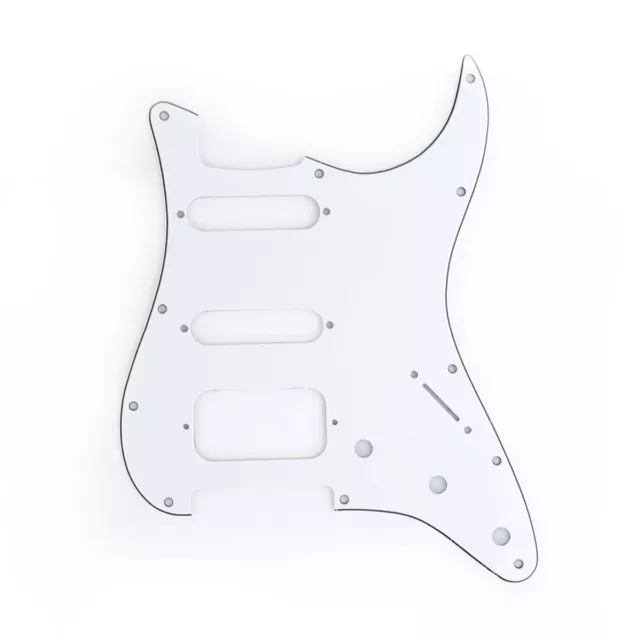 Musiclily Pro 11 Trou Rond Coin HSS Guitare Pickguard pour Strat ST Open Pick-up