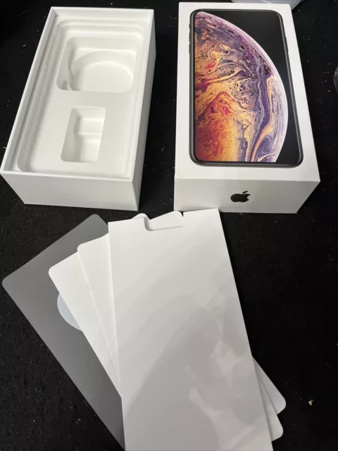 iPhone XS Xs Max 256GB Box Original Apple Retail Packaging w/ Manual & Stickers