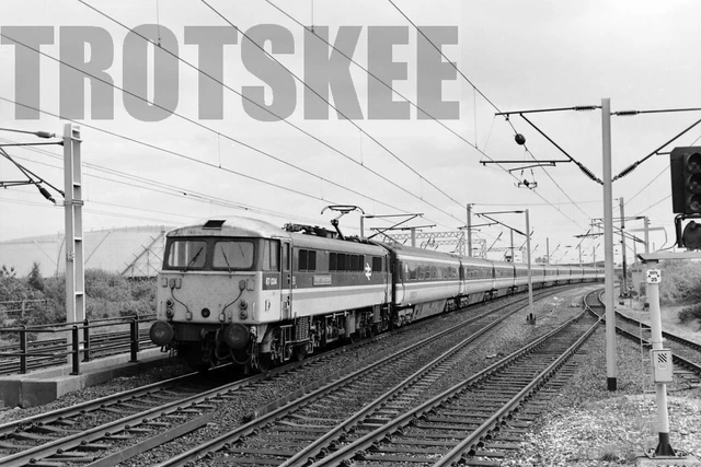 LARGER NEGATIVE BR British Railways Electric Loco Class 87 87034 c1988