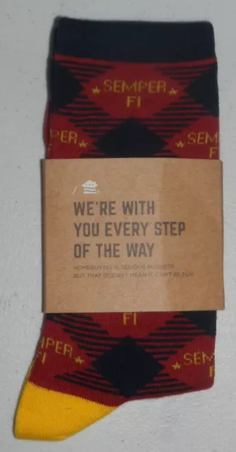 United States Marine Corps USMC Semper Fi Fidelis Pair of Socks Veterans United