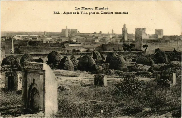 CPA AK Fez - City Aspect - Muslim Cemetery Take MOROCCO (963556)