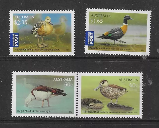 Australia 2012 BIRDS  set of 4 MINT hinged