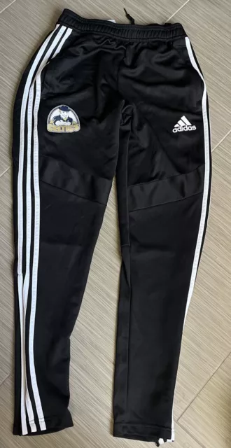 Adidas Size Small SMens Trio Track Pants Black White Stripe Soccer Activewear