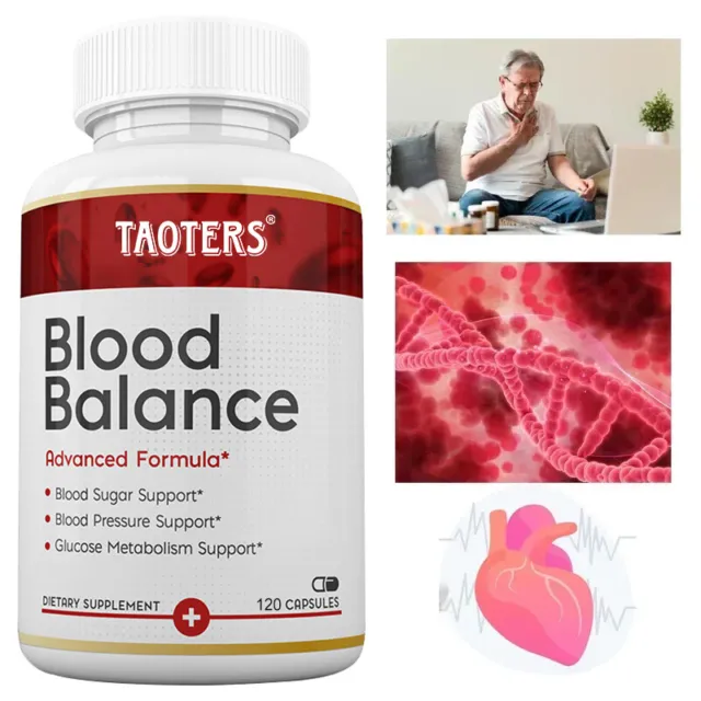 Blood Balance Advanced Formula Blood Sugar & Blood Pressure Support Capsules