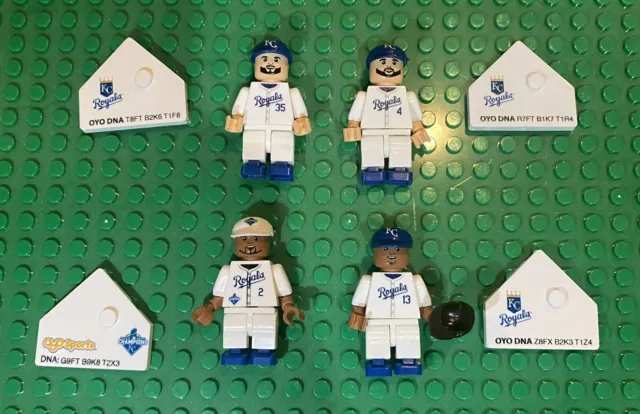 Kansas City Royals Lego Minifigured Hosmer Perez Escobar Gordon World Series