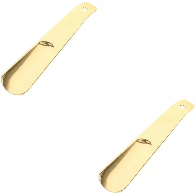 2 Pack Stainless Steel Shoehorn Shoes Horns Handheld Shoehorns