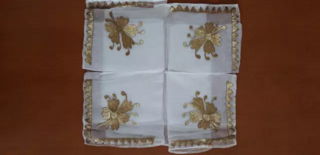 19th Century Ottoman Period Vintage Goldwork Bosnian Embroidery