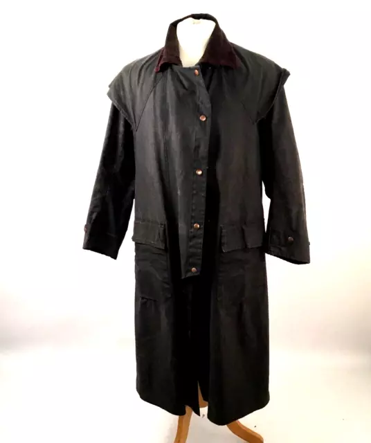 WK Blackhouse Oiled Raincoat (Barbour) Lined Navy Blue XXS 34" 86cm Unisex Used
