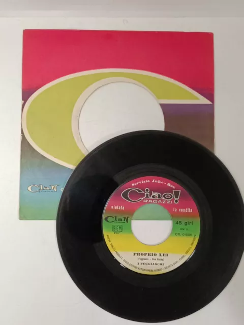 I Fuggiaschi – Proprio Lei 7" 45 giri disco vinile juke box beat 1965
