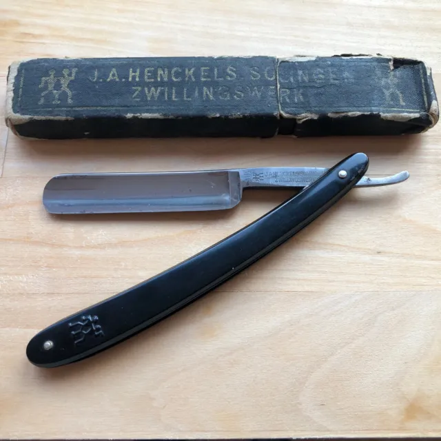 Vintage J.A. HENCKELS ZWILLINGSWERK 5/8" SOLINGEN German Shaving Straight Razor