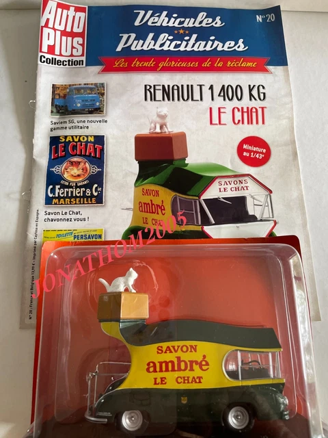 FOURGON MINIATURE RENAULT 1400kg SAVON LE CHAT HACHETTE 1/43 EUR 18,95