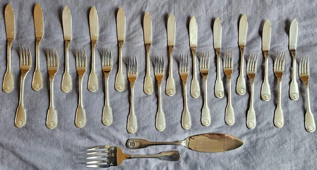 Cuillère Et Fourchette En Métal Argenté Prudhomme Pour Coquillages – Lot De 2 Couverts Traditionnels Français