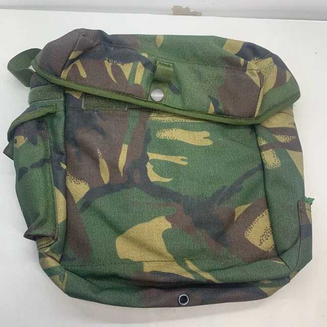 British Army Olive Green & DPM Haversack - Gas Mask Respirator Holster Bag - Vintage Surplus (Various Grades)