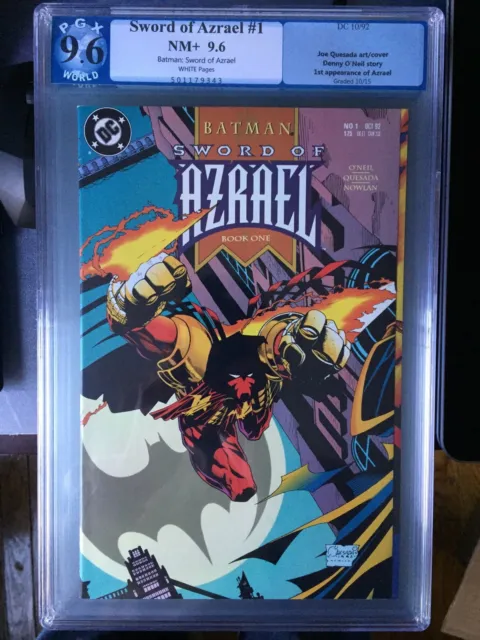 Batman Sword of Azrael No #1 PGX 9.6 (Like CGC, CBCS)  NM+ White Pages