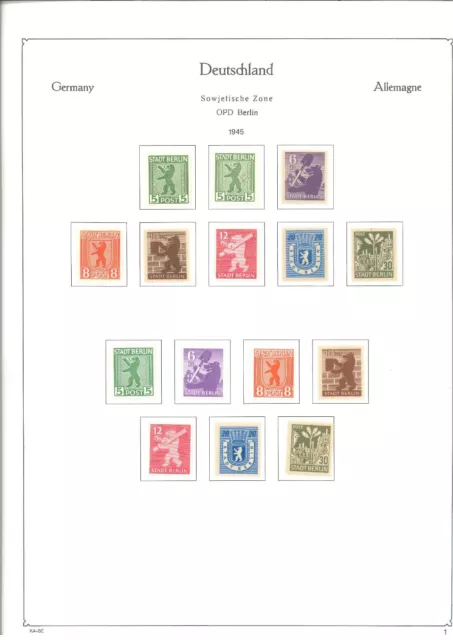 SBZ Sammlung sehr umfangreich und bis auf Block 2 nur postfrisch ** - Mi. 2500,-