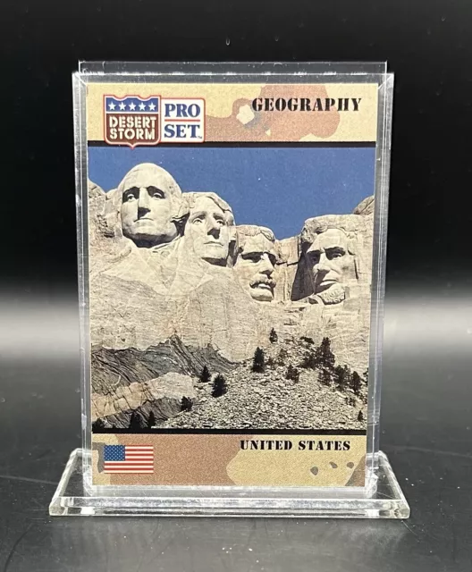 1991 Pro Set Desert Storm #63 Geography United States USA