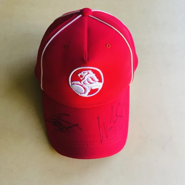 Holden Racing Team Garth Tander Will Davison Signed Cap Official Merchandise Hat
