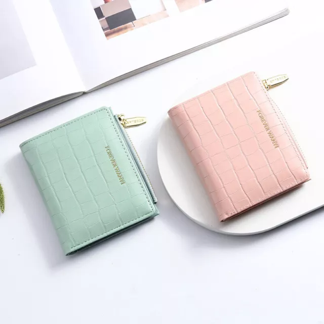 New Solid Leather Fashion Short Wallet Minimalist Card Bag Women's Wallet